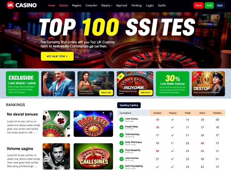 Explore the top 100 UK casino sites in 2023 with expert rankings, detailed reviews, and insider tips to find the best platforms for slots, poker, and live dealer games.